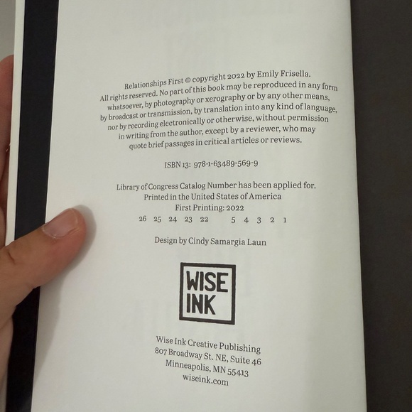 NEW Emily Frisella Relationships First Entrepreneur and Leadership Book | Single - Picture 5 of 16